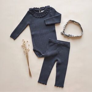 RYLEE + CRU GIRLS RIB KNIT LEGGINGS